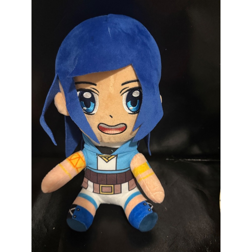 ItsFunneh Funneh The Krew Plush Anime Doll Blue Hair 10"‎ Rare Plushie